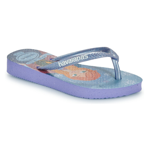 Shoes Girl Flip flops Havaianas KIDS SLIM PRINCESS Blue