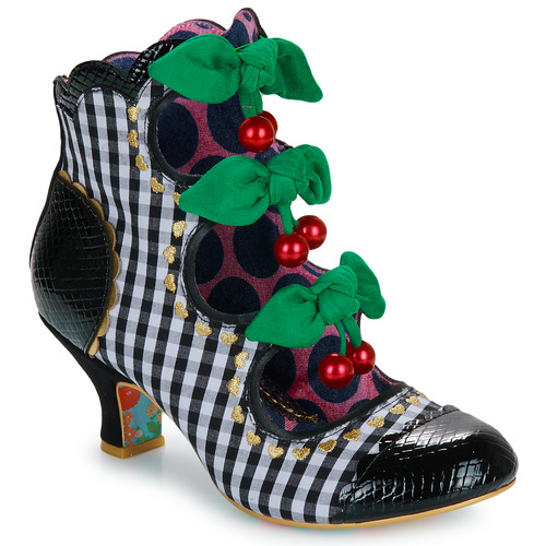 Shoes Women Ankle boots Irregular Choice CHERRY COLA Black / White