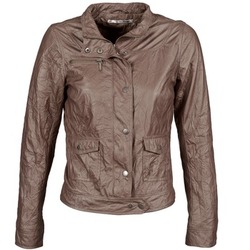material Women Leather jackets / Imitation leather DDP GIRUP Brown