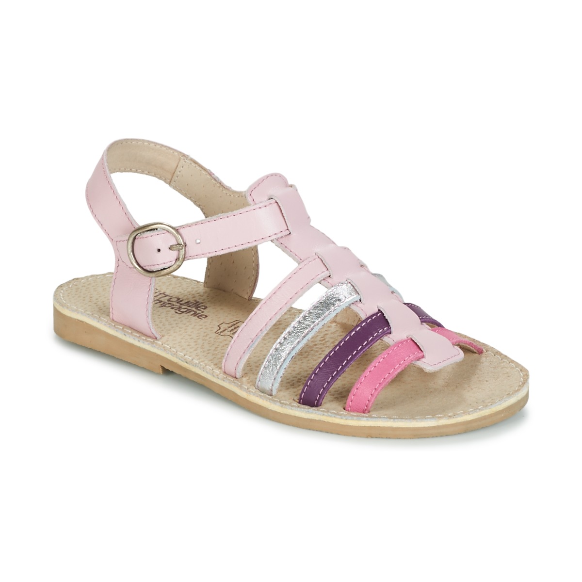 Shoes Girl Sandals Citrouille et Compagnie RAINA Pink / Violet