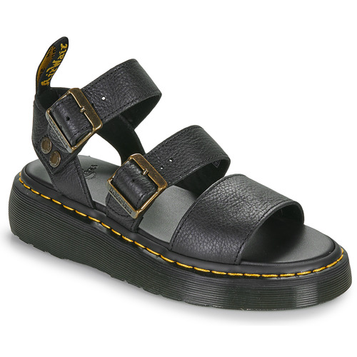 Shoes Women Sandals Dr. Martens Gryphon Quad Black Pisa Black