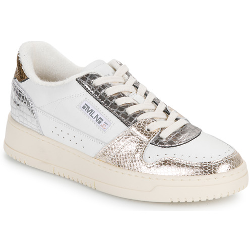 Shoes Women Low top trainers Meline  White / Gold / Silver