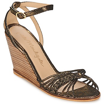 Shoes Women Sandals Petite Mendigote COLOMBE Black / Gold
