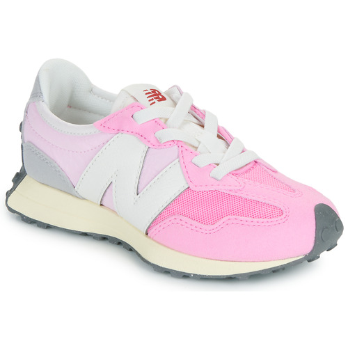 Shoes Girl Low top trainers New Balance 327 Pink / White / Grey