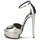 Shoes Women Sandals Roberto Cavalli XPS260-PZ048 Grey / Silver