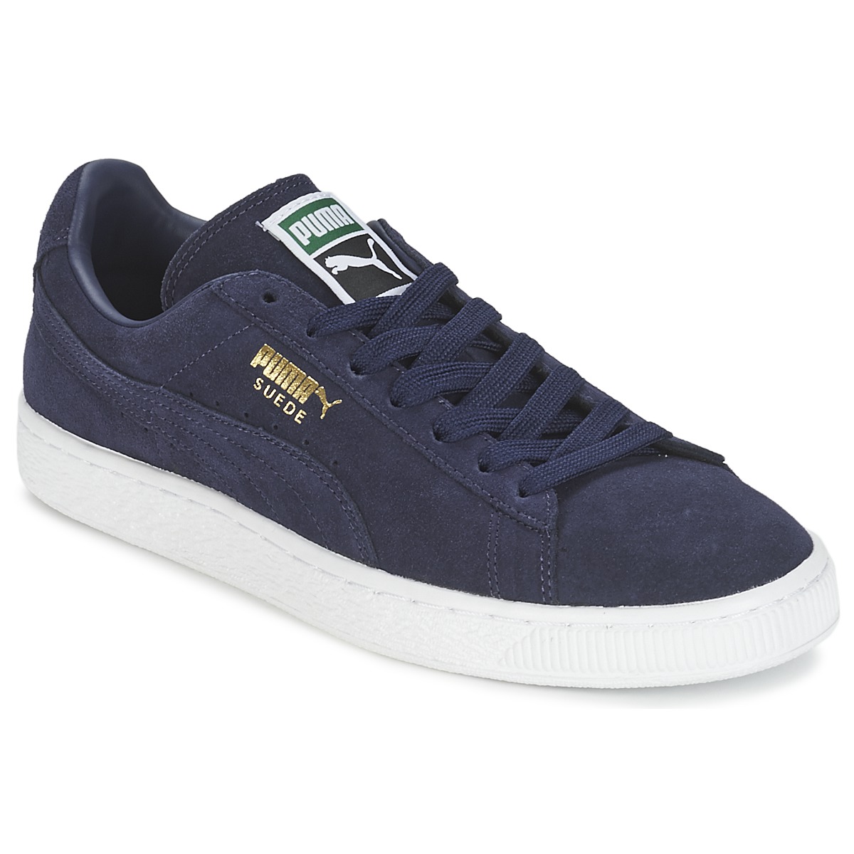 puma navy suede trainers