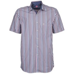 material Men short-sleeved shirts Pierre Cardin 514636216-184 Blue / Pink