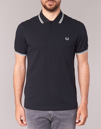 Fred Perry SLIM FIT TWIN TIPPED Black / White