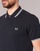 material Men short-sleeved polo shirts Fred Perry SLIM FIT TWIN TIPPED Black / White
