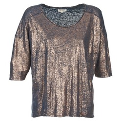 Clothing Women short-sleeved t-shirts Miss Sixty FOX Marine / Gold