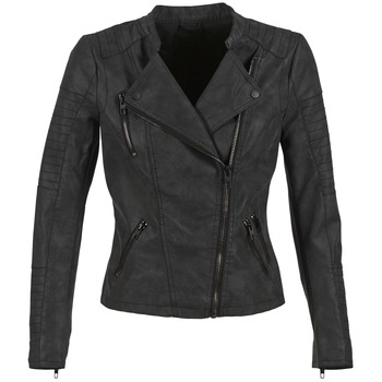 Clothing Women Leather jackets / Imitation leather Only AVA Black