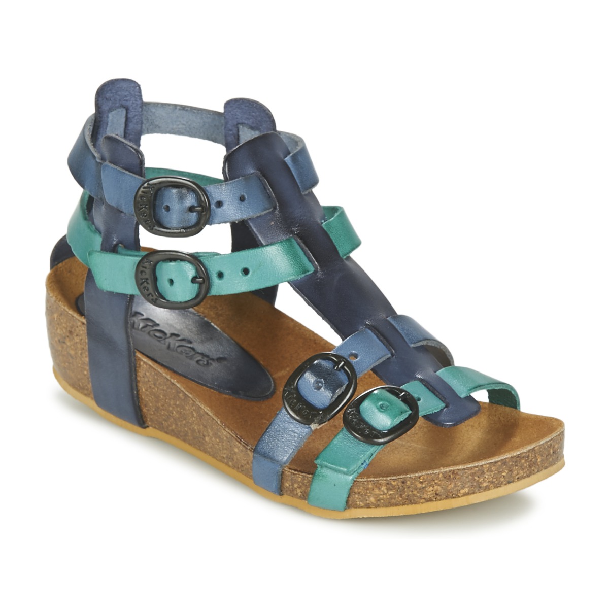 Kickers BOMDIA Blue - Fast delivery | Spartoo Europe ! - Shoes Sandals  Child 60,80 €