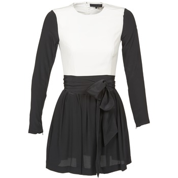 material Women Short Dresses American Retro STANLEY Black / White