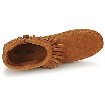 Minnetonka CONCHO FEATHER SIDE ZIP BOOT Brown