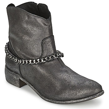 Shoes Women Mid boots Meline VUTIO Black / Metallic