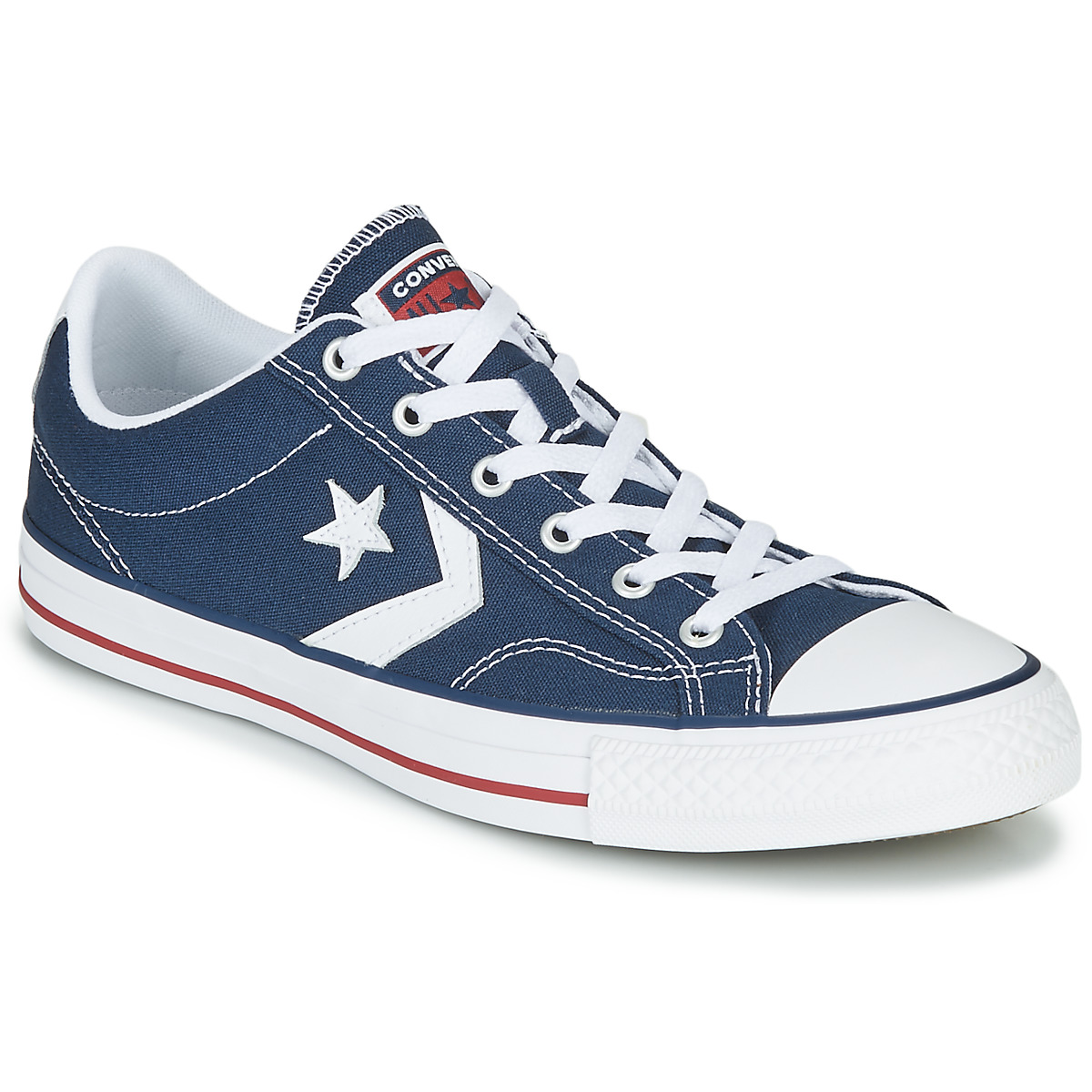 Converse STAR PLAYER CORE CANVAS OX Marine / White - Fast delivery |  Spartoo Europe ! - Shoes Low top trainers 65,00 €