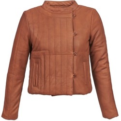 material Women Leather jackets / Imitation leather Antik Batik YOANN Cognac