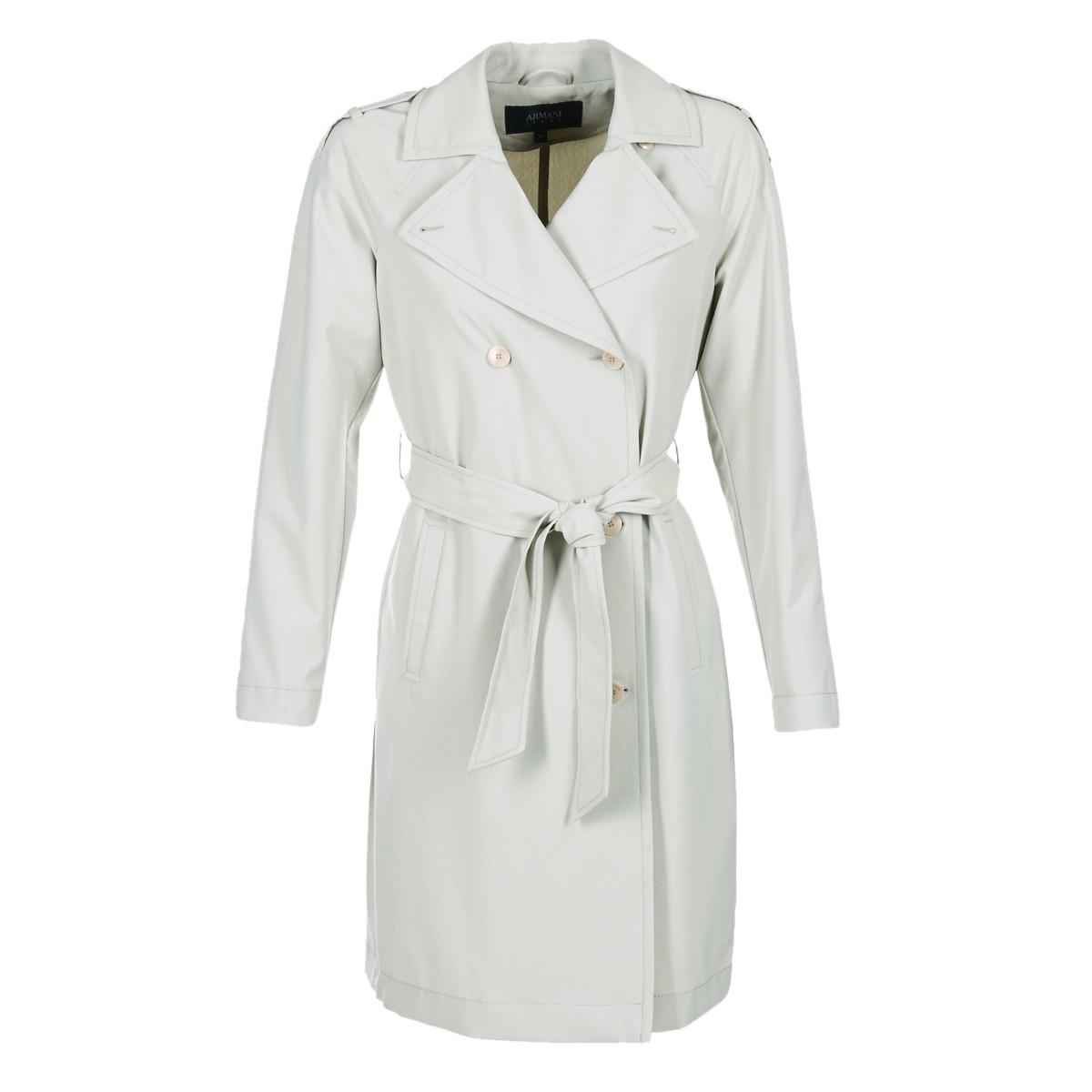 white armani coat