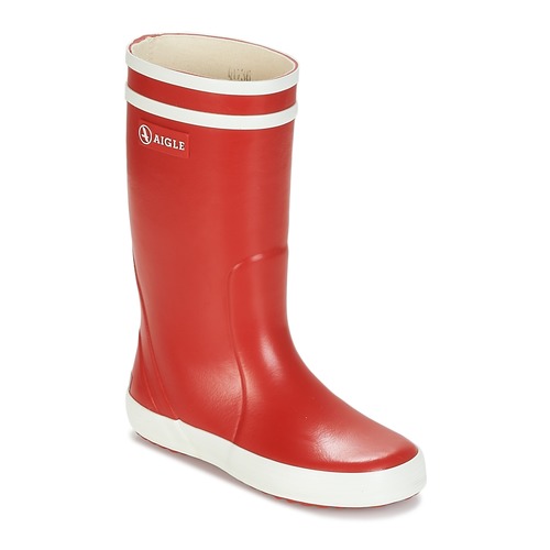Shoes Children Wellington boots Aigle LOLLY POP Red / White