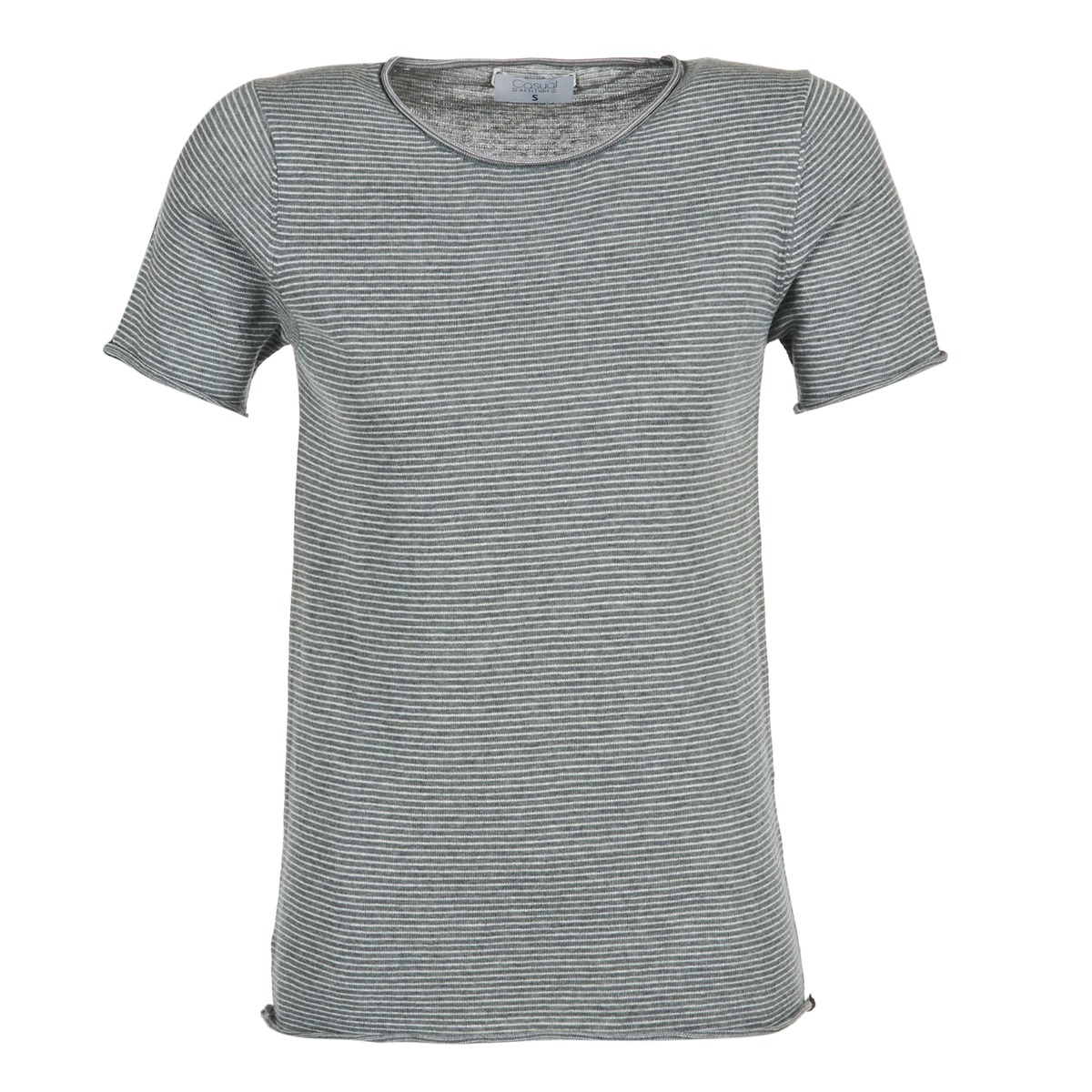 Clothing Women short-sleeved t-shirts Casual Attitude GENIUS Grey