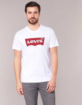 Clothing Men Long sleeved shirts Levi's GRAPHIC SET-IN White