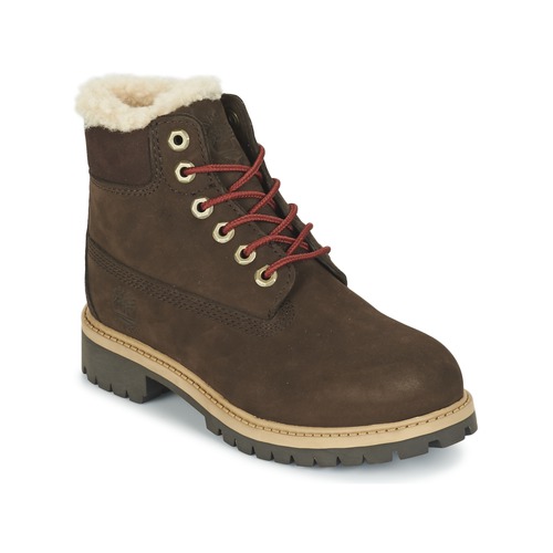 Shoes Children Mid boots Timberland 6 IN PRMWPSHEARLING Brown