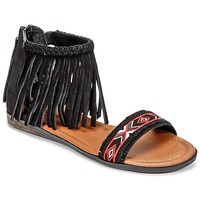 Shoes Women Sandals Minnetonka MOROCCO Black