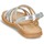 Shoes Girl Sandals Citrouille et Compagnie GENTOU White / Silver