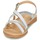 Shoes Girl Sandals Citrouille et Compagnie GENTOU White / Silver
