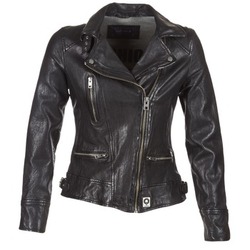 Clothing Women Leather jackets / Imitation leather Oakwood VIDEO Black