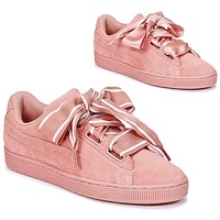 Shoes Women Low top trainers Puma Basket Heart Satin Pink