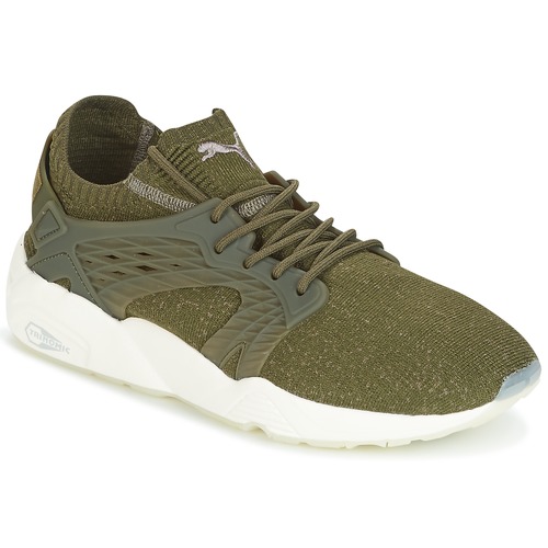Puma BLAZE CAGE EVOKNIT Kaki - Fast delivery | Spartoo Europe ! - Shoes Low  top trainers Men 96,00 €