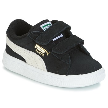 Puma SUEDE 2 STRAPS INF Black / White - Fast delivery | Spartoo Europe ! -  Shoes Low top trainers Child 44,00 €