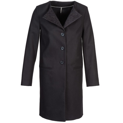 Fashion Coats Wool Coats Naf naf Wool Coat black casual look 