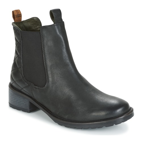 barbour black ankle boots