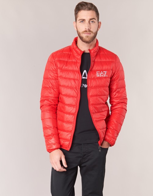 Emporio Armani EA7 TRAIN CORE ID DOWN LIGHT JKT Red - Fast delivery |  Spartoo Europe ! - Clothing Duffel coats Men 149,60 €