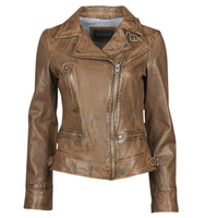 material Women Leather jackets / Imitation leather Oakwood VIDEO Cognac