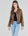 Clothing Women Leather jackets / Imitation leather Oakwood VIDEO Cognac