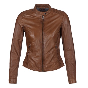 material Women Leather jackets / Imitation leather Oakwood 62578 Camel
