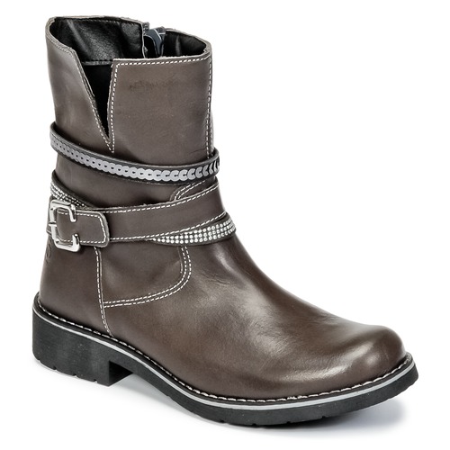 Shoes Girl Mid boots Citrouille et Compagnie HASU Grey