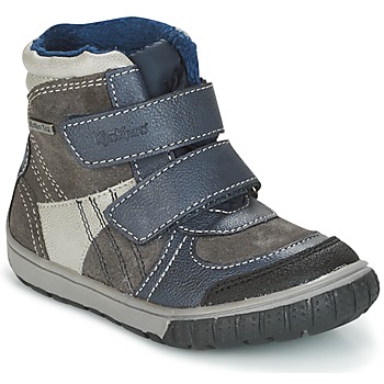 Shoes Boy Snow boots Kickers SITROUILLE Grey / Dark / Blue