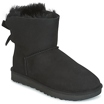 Shoes Women Mid boots UGG MINI BAILEY BOW II Black