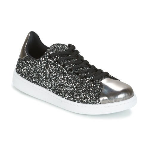 Shoes Women Low top trainers Yurban HELVINE Grey / Glitter