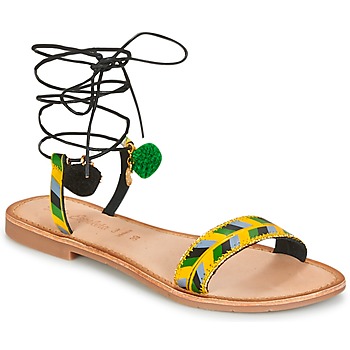 Shoes Women Sandals Lola Espeleta EDWINA Green / Yellow / Black