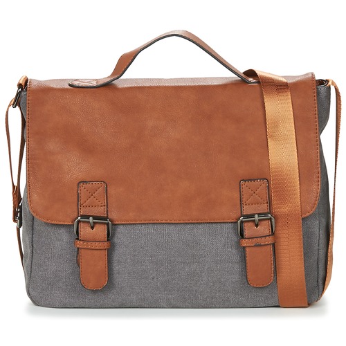 Bags Men Shoulder bags Casual Attitude HENVI Grey / Brown