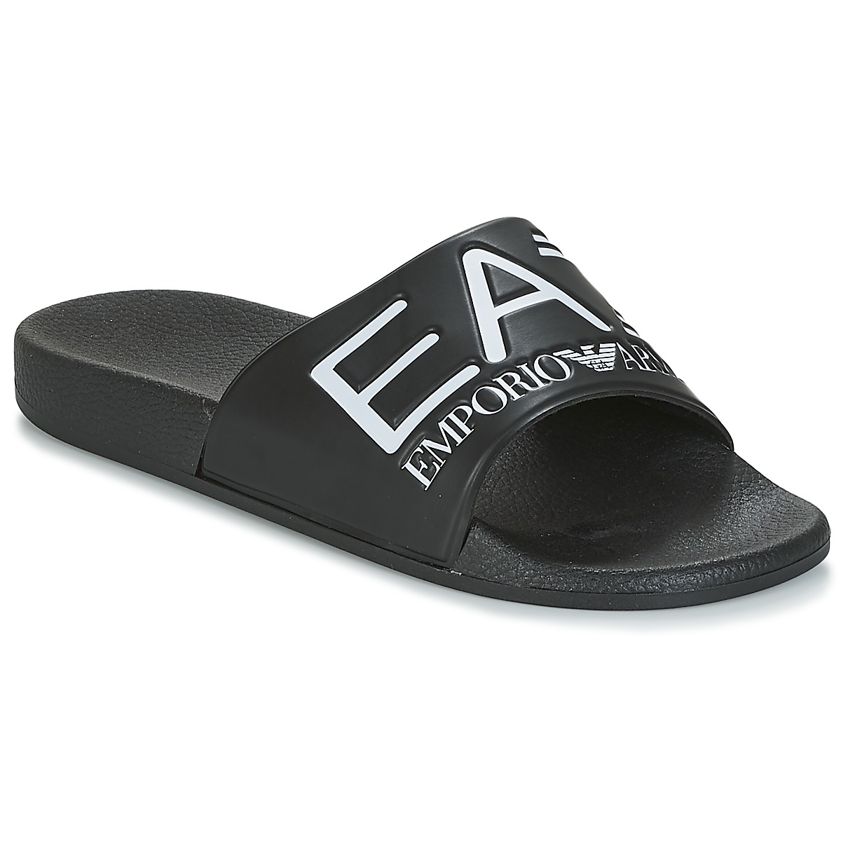 Shoes Sliders Emporio Armani EA7 SEA WORLD VISIBILITY M SLIPPER Black / White