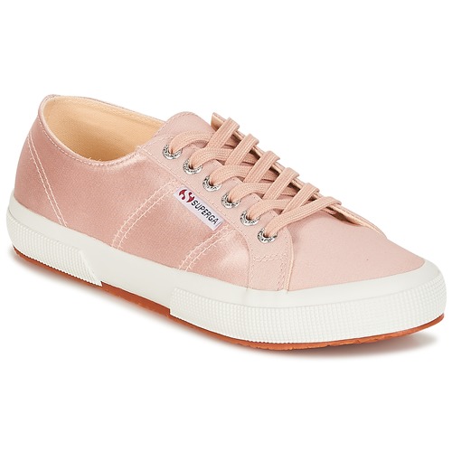Superga Womens 2750 Flowery Satin Low Top Lace Up Closed Toe Sneaker 