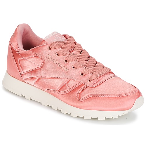 Reebok Classic CLASSIC LEATHER SATIN Pink - Fast delivery | Spartoo Europe  ! - Shoes Low top trainers Women 79,96 €