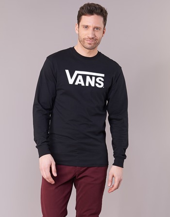 Clothing Men Long sleeved shirts Vans VANS CLASSIC Black