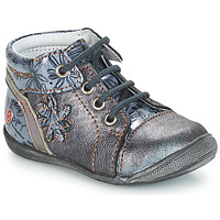 Shoes Girl Mid boots GBB ROSEMARIE Grey / Blue